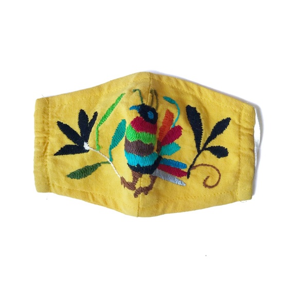 EMILUNA Accessories - Petite Otomi Embroidered Face Mask